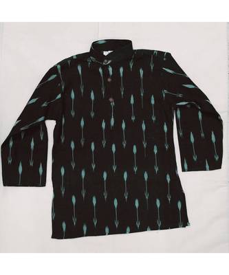 Green Ikat Kurta 1