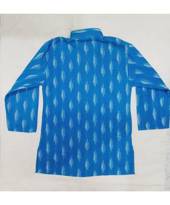 Blue Ikat Kurta 2