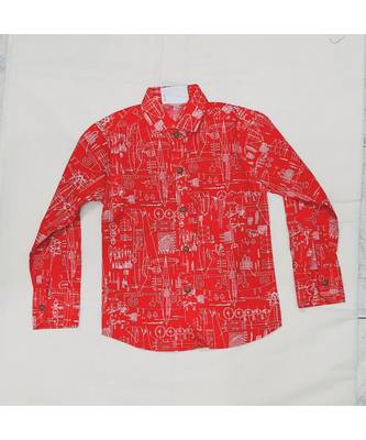 Red Geometric shirts 2