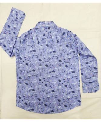 Purple beach print shirts 2