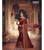 maroon art silk embroidered art silk sarees