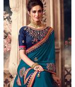 blue art silk embroidered art silk sarees