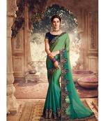 green art silk embroidered art silk sarees