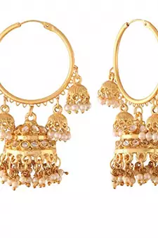 Pearl Jhumki Hoop Earring for Women 