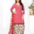 Pink Floral Print Leon Unstitched Salwar Kameez