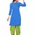Blue Floral Print Leon Unstitched Salwar Kameez