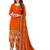Orange Floral Print Leon Unstitched Salwar Kameez