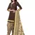 Brown Abstract Print Leon Unstitched Salwar Kameez