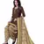 Brown Abstract Print Leon Unstitched Salwar Kameez