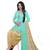 Aqua-Blue Printed Leon Unstitched Salwar Kameez