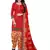 Red Floral Print Leon Unstitched Salwar Kameez