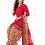 Red Floral Print Leon Unstitched Salwar Kameez