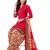 Red Floral Print Leon Unstitched Salwar Kameez