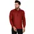 Maroon plain cotton men-kurtas