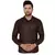 Brown plain cotton men-kurtas