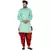 Green plain rayon men-kurtas