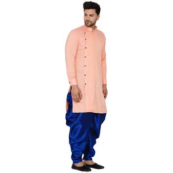 Pink plain rayon men-kurtas 2