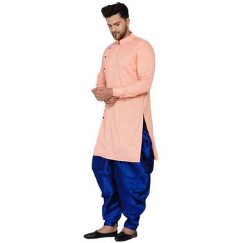 Pink plain rayon men-kurtas 3