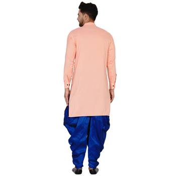 Pink plain rayon men-kurtas 4