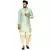 Green printed banarasi men-kurtas