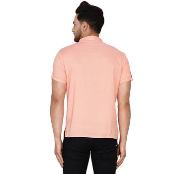Pink plain rayon men-kurtas 4