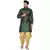 Green printed banarasi men-kurtas