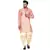 Pink printed banarasi men-kurtas
