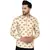 Beige printed cotton men-kurtas