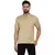 Beige plain rayon men-kurtas