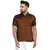 Brown plain rayon men-kurtas