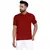 Maroon plain rayon men-kurtas