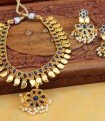 Blue agate necklaces