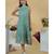 Soothing Green Parsi Gara Tiered Dress