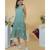 Soothing Green Parsi Gara Tiered Dress