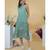 Soothing Green Parsi Gara Tiered Dress