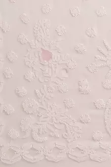 Ada Hand Embroidered Baby Pink Georgette Chikankari Saree with Blouse - A129566