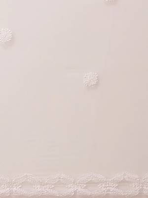 Ada Hand Embroidered Baby Pink Georgette Chikankari Saree with Blouse - A129566 4