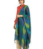 multicolor Silk Blend Printed Dupatta