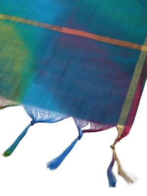 multicolor Silk Blend Printed Dupatta 2