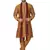 Brown embroidered art silk kurta-pajama