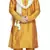 Gold embroidered art silk kurta-pajama