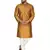Brown embroidered art silk kurta-pajama