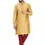 Gold embroidered art silk kurta-pajama