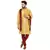 Gold embroidered art silk kurta-pajama