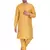 Gold embroidered art silk kurta-pajama