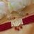 Designer Drop Shape Kundan Red Pearl Choker Jewellery Set