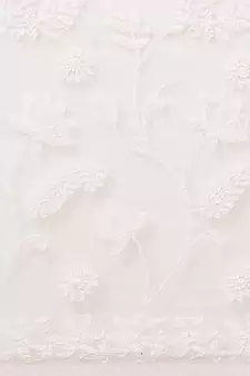 Ada Handmade Pink Faux Georgette Lucknowi Chikankari Indian Women Saree With Blouse - A130086