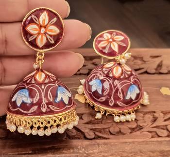 Purple earrings 3