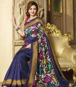 Multi Color Styloce Designer Bhagalpuri Saree