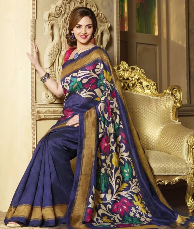Multi Color Styloce Designer Bhagalpuri Saree
